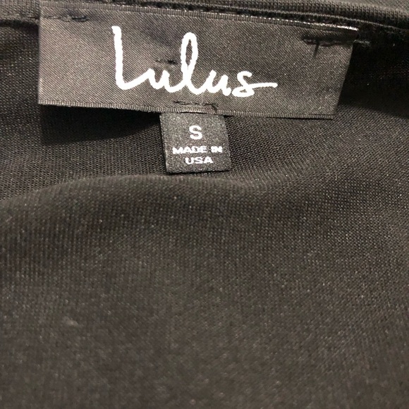 NWT Lulus Lightweight Size Small Long Black Dress - Picture 4 of 12